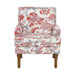 Floral Accent Armchair With Nailhead Trim Home Essentials