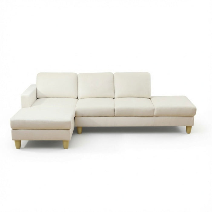 L - Shaped Sectional Sofa With Chaise & Ottoman Home Essentials
