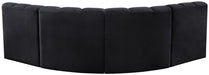 Arc - Velvet 4 Piece Corner Modular Sofa Meridian Furniture