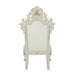 Adara - Side Chair (Set of 2) - Pearl White Synthetic Leather & Antique White ACME