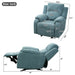 Upholstered Manual Recliner Chair With 3 Adjustable Backrest Positions Noble House