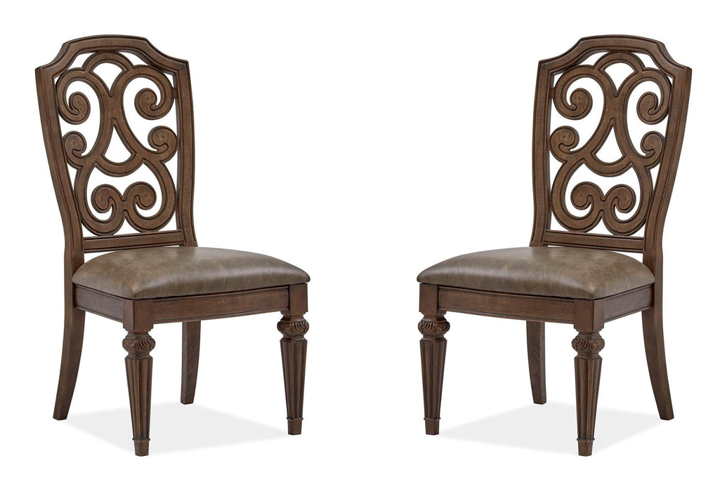 Durango - Wood Dining Side Chair With Upholstered Seat (Set of 2) - Willadeene Brown Magnussen Furniture