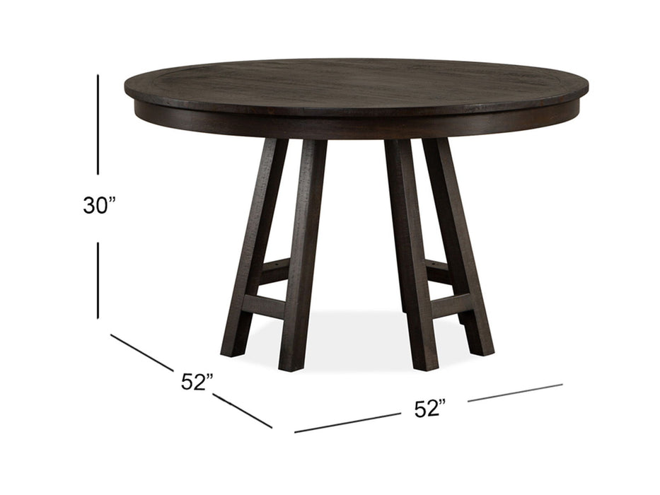 Westley Falls - Round Dining Table - Graphite Magnussen Furniture