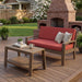 2 Piece Conversation Set, Loveseat & Coffee Table Noble House