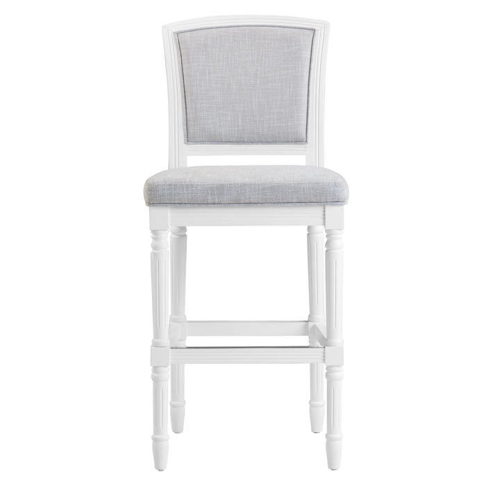 Stool With Upholstered Seat And Back Home Essentials