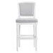 Stool With Upholstered Seat And Back Home Essentials