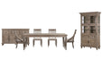 Lancaster - 7 Piece Extendable Rectangular Dining Table Set Magnussen Furniture