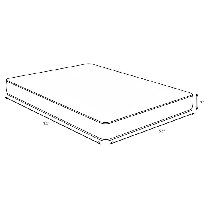Ramona - 7" Tight Top Foam Mattress With Quilted Foam And Smooth Silk Cover Furniture Max