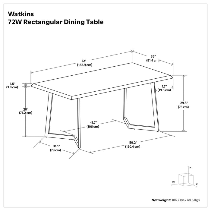 Watkins - Sturdy Dining Table Simpli-Home