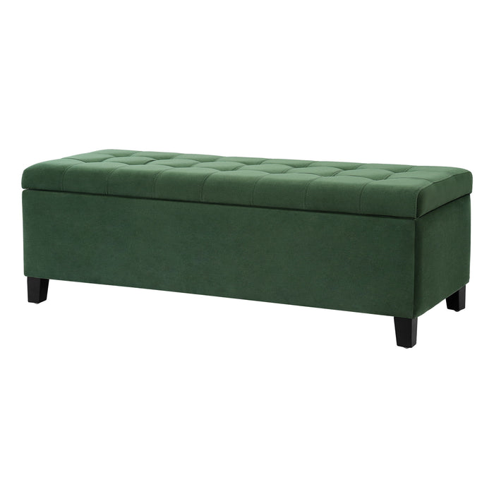 Upholstered Storage Ottoman Bench, Foot Rest For Bedroom Noble House