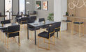 Fuji - Contemporary Design High Back Barstool Lumi Source