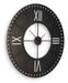 Lytle - Wall Clock - Antique Brown Signature Design by Ashley®