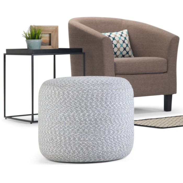 Bayley - Versatile Round Braided Pouf Simpli-Home