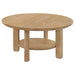 Crispin - Round Table With Lower Shelf Furniture Max