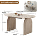Oval Extendable Dining Table With Dual Pillar Design - Off White Home Essentials