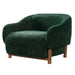 Modern Accent Chair With Recessed Arms And Tight Back Noble House
