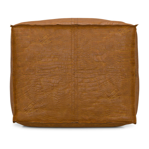 Brody - Square Pouf - Tan Simpli-Home
