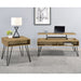 2 Piece Lift Top Coffee And End Table Set With Hairpin Legs - Golden Oak Furniture Max