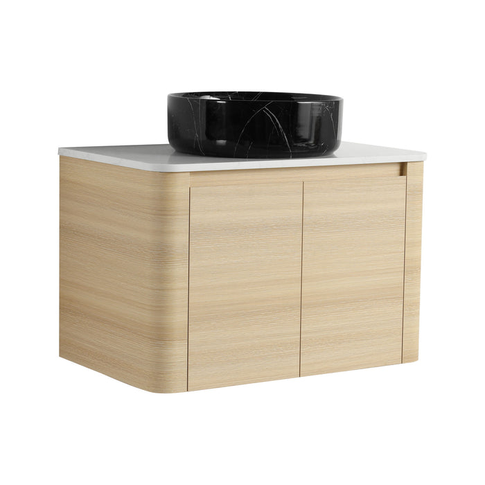 Mounted Bathroom Vanity & Art Sink & 2 Soft Close Doors Home Essentials