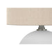 Contemporary Lighting, Table Lamp, Resin, Ceramic - Cream 8th Street