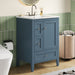 Modern Bathroom Vanity With Sink, Soft Close Drawers & Door, Storage Rack Noble House