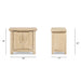 Rowan - 2 Door Cabinet - Light Natural Brown Jennifer Taylor Home