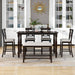 Counter Height Dining Set With Shelf, 4 Chairs And Bench Hearth and Haven