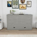 Full Murphy Bed With Storage Drawers, Charging Station, Foldable Panels, And Silent Swivel Wheels Home Essentials