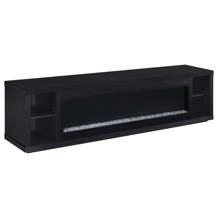 Joselyn - Fireplace TV Stand With Flame Visualizer - Black Furniture Max