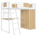 Loft Bed With L Shape Desk And Wardrobe Halcyon Home