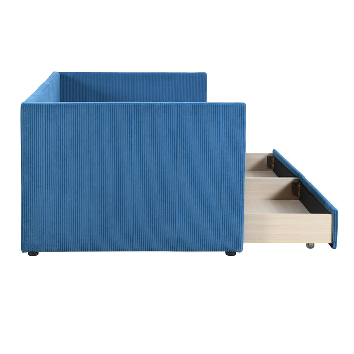 Daybed With Two Drawers And Wood Slat Halcyon Home