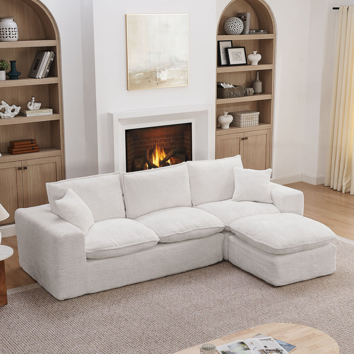 Sectional Sofa With Moveable Ottoman Home Essentials