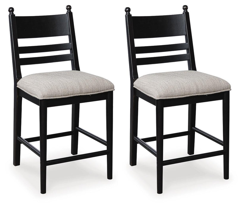 Greddinton - Upholstered Barstool (Set of 2) Signature Design by Ashley®