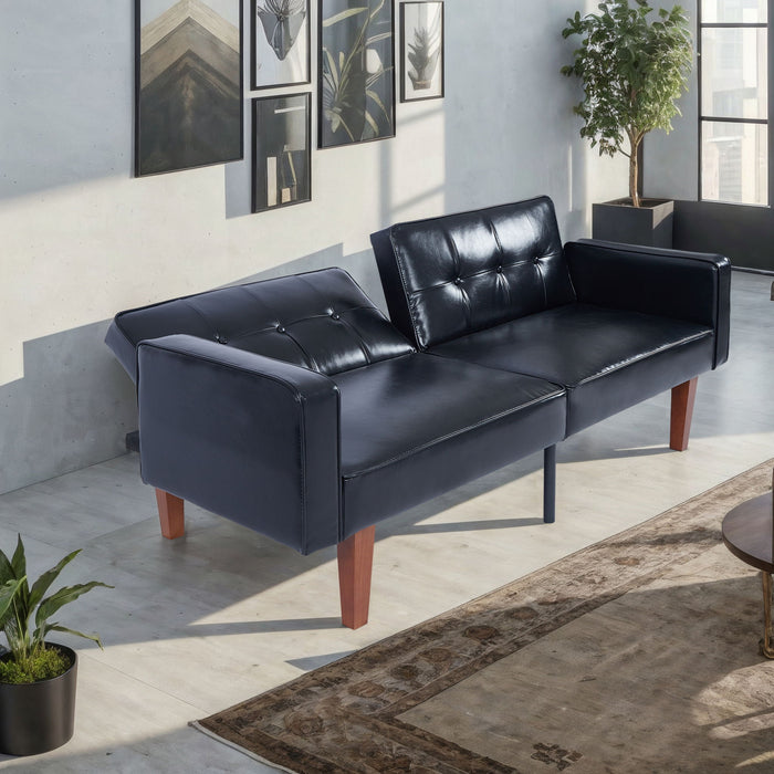 3 Position Split Back Futon Sofa Bed For Living Room Home Essentials