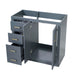 Retro Style Bathroom Vanity, 3 Drawers & Soft Closing Doors Hearth and Haven