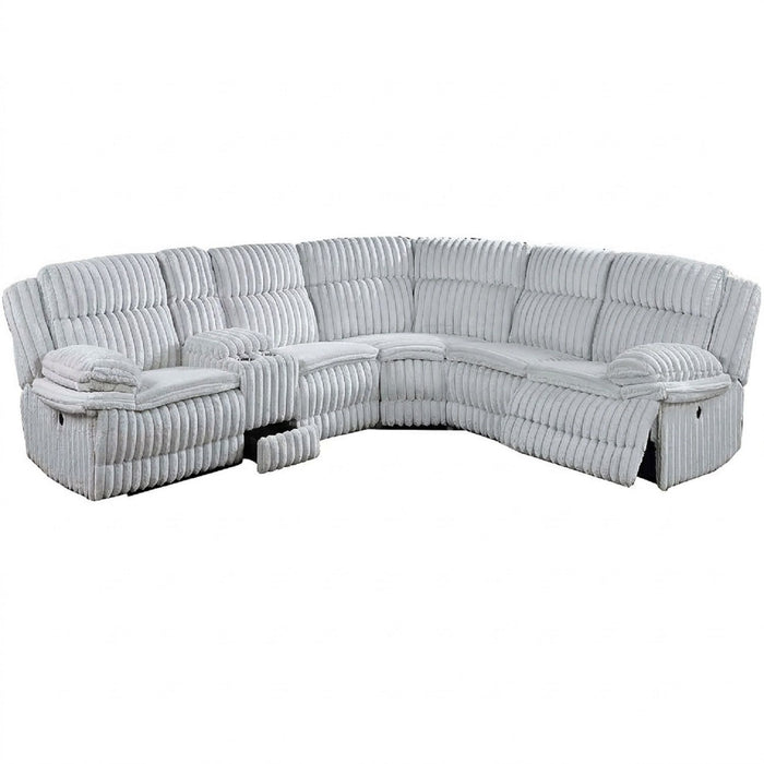 U-Shaped Sectional Sofa With Console Cup Holder, Storage Drawer, Manual Reclining Home Essentials
