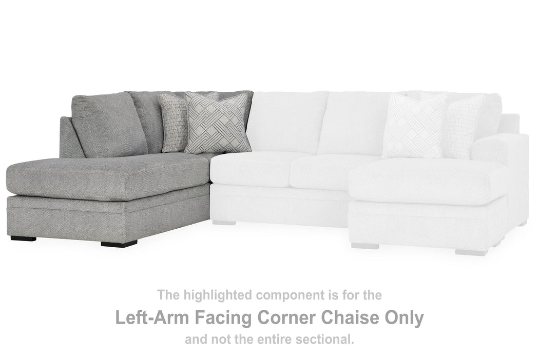 Casselbury - Laf Corner Chaise - Cement Signature Design by Ashley®