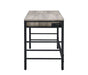 Disho - Writing Desk With USB - Light Weathered Oak & Black ACME