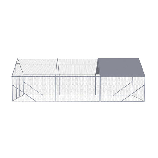 Outdoor Chicken Coop Metal Big Space Daily Nest