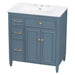 Freestanding Bathroom Vanity With Sink, Soft Close Door, Tip Out Drawer Noble House