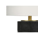 Table Lamp, Lighting, Resin, Contemporary - Black / Cream 8th Street