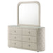 Santiago - 6 Drawer Dresser With Mirror - Ivory Furniture Max