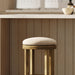 Backless Swivel Stool With Upholstered Seat Home Essentials