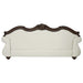Pierce - Sofa With 5 Pillows - Beige Fabric & Cherry ACME