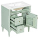 Modern Bathroom Vanity With Sink, Freestanding Cabinet With Flip Drawer & Adjustable Shelf Hearth and Haven