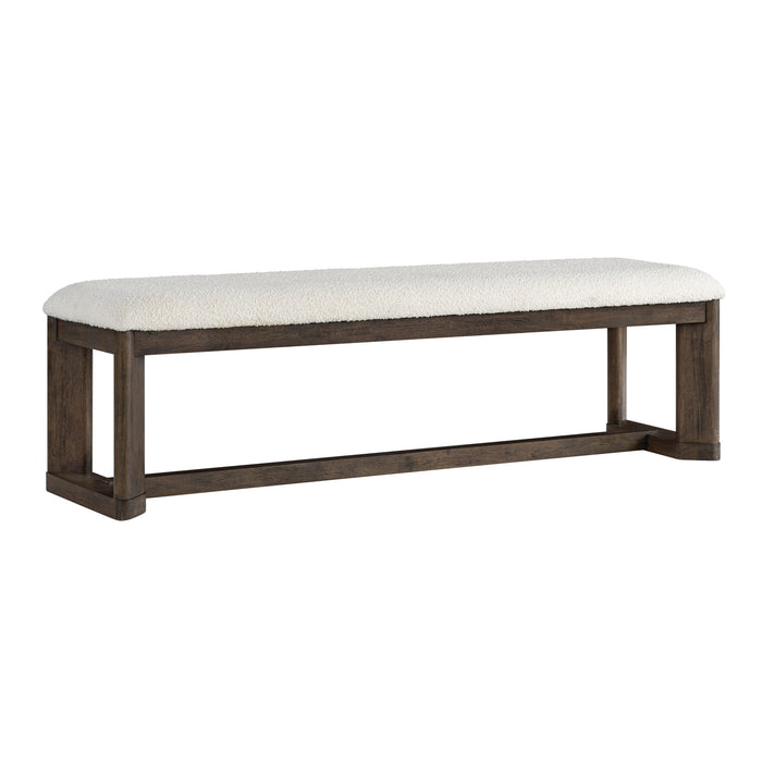 Backless Upholstered Dining Bench Emerald Home