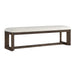 Backless Upholstered Dining Bench Emerald Home