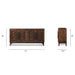 Koa - 4 Door Sideboard - Dark Brown Jennifer Taylor Home