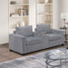 Elegant Simple Sofa Set With Console Cup Holder And Loveseat Home Essentials