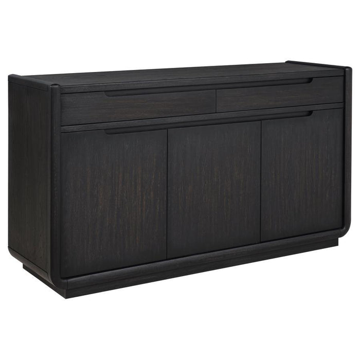 Leandro - 2-Drawer Dining Sideboard Server - Burnished Black